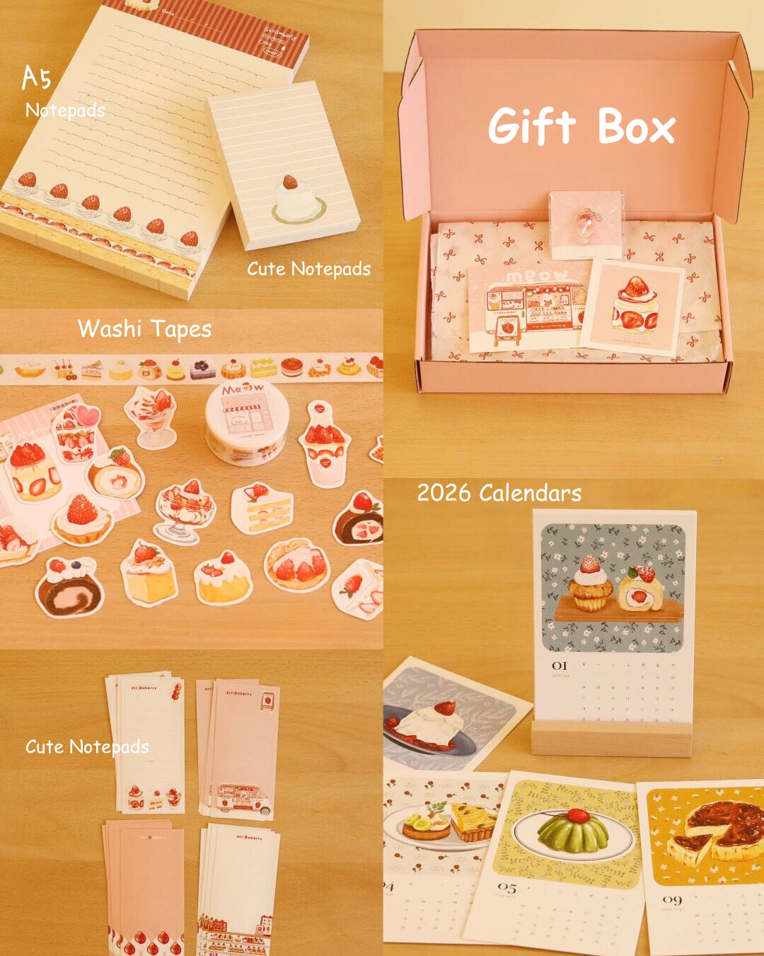 Sweet Strawberry Stationery Gift Box - 2026 Limited Edition