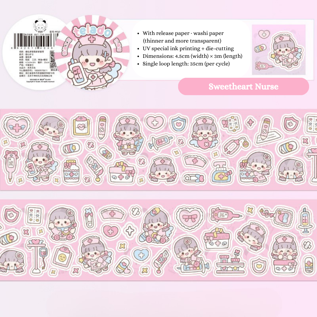 TiraDuo Soft Momo Washi Tape – Die-Cut Edition