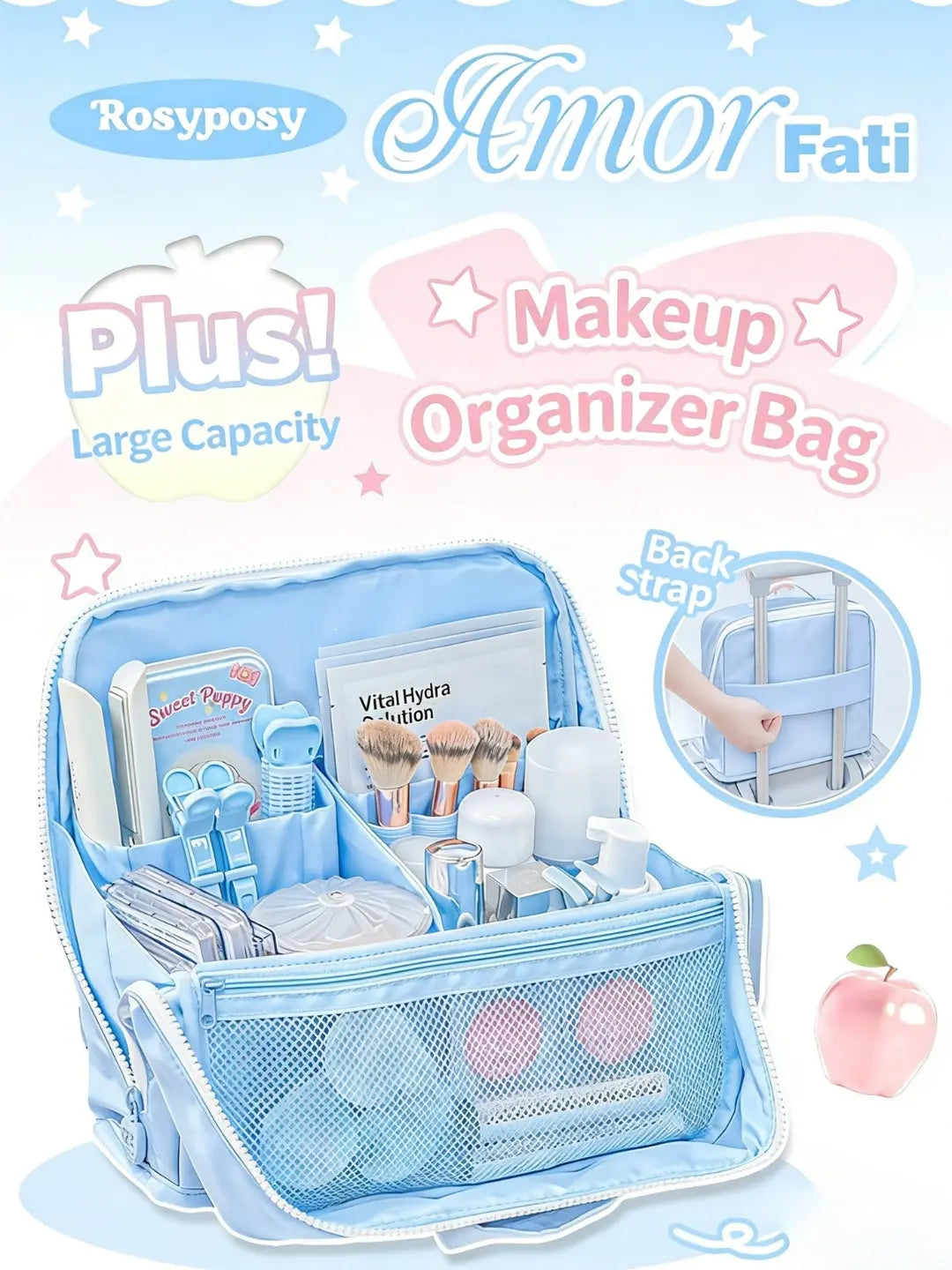 The Vanity Vault Magnetic Stand-Up Makeup Storage Bag ChicChoi