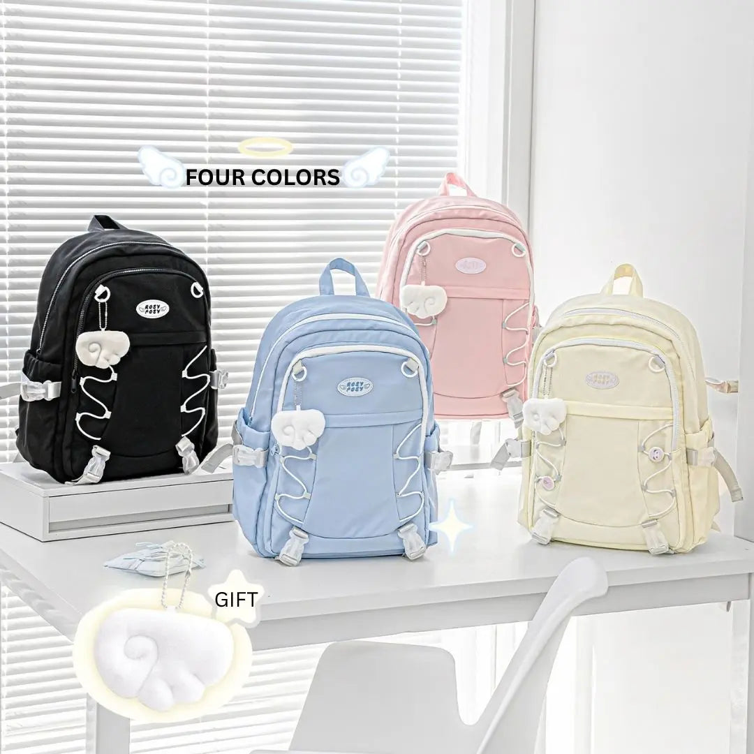 angel backpack with mini wings Wingwing Fluffy Angel Wings Backpack