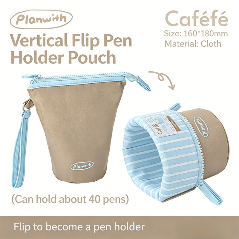 The Café Stand Flip-Top Pencil Pouch