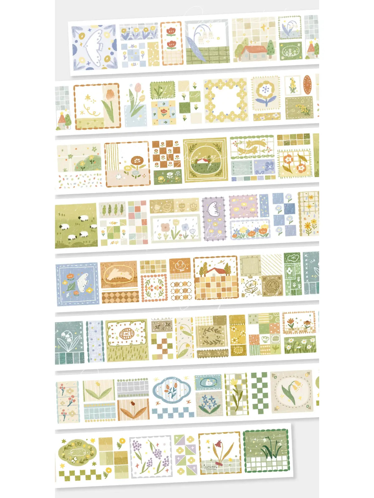 Clips and Fabric Pattern Special Oil Washi Tape ChicChoi
