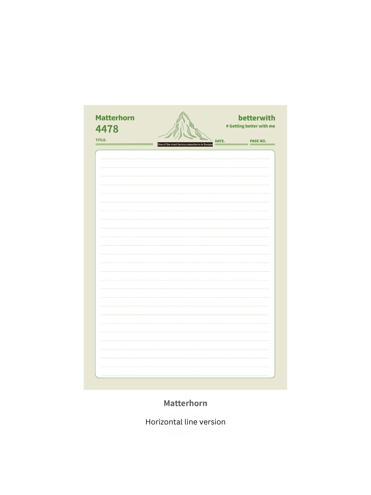 The Distant Mountains B5 Paper Pads, 50p ChicChoi