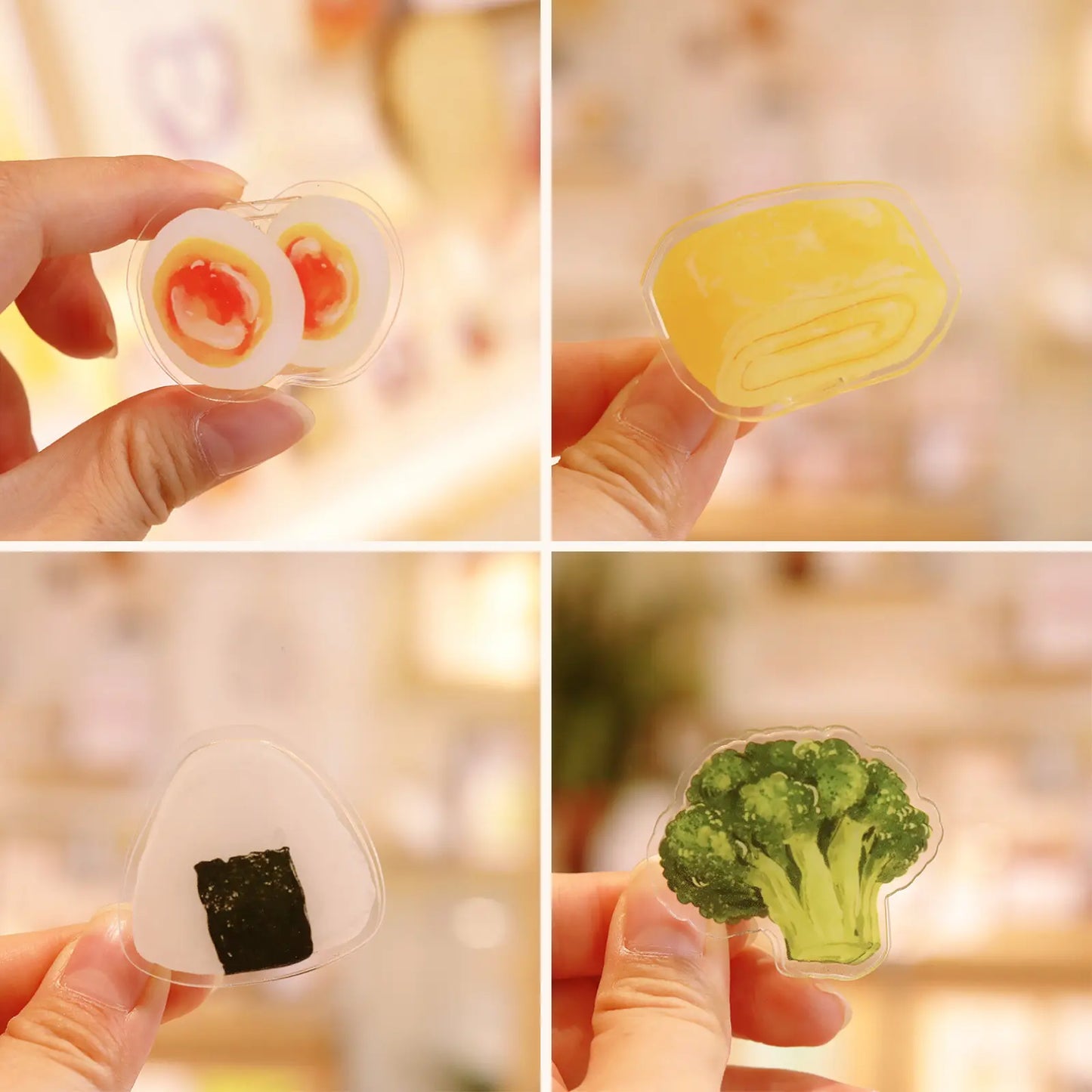 Bento Rice Ball Message Clips, 4PCS ChicChoi