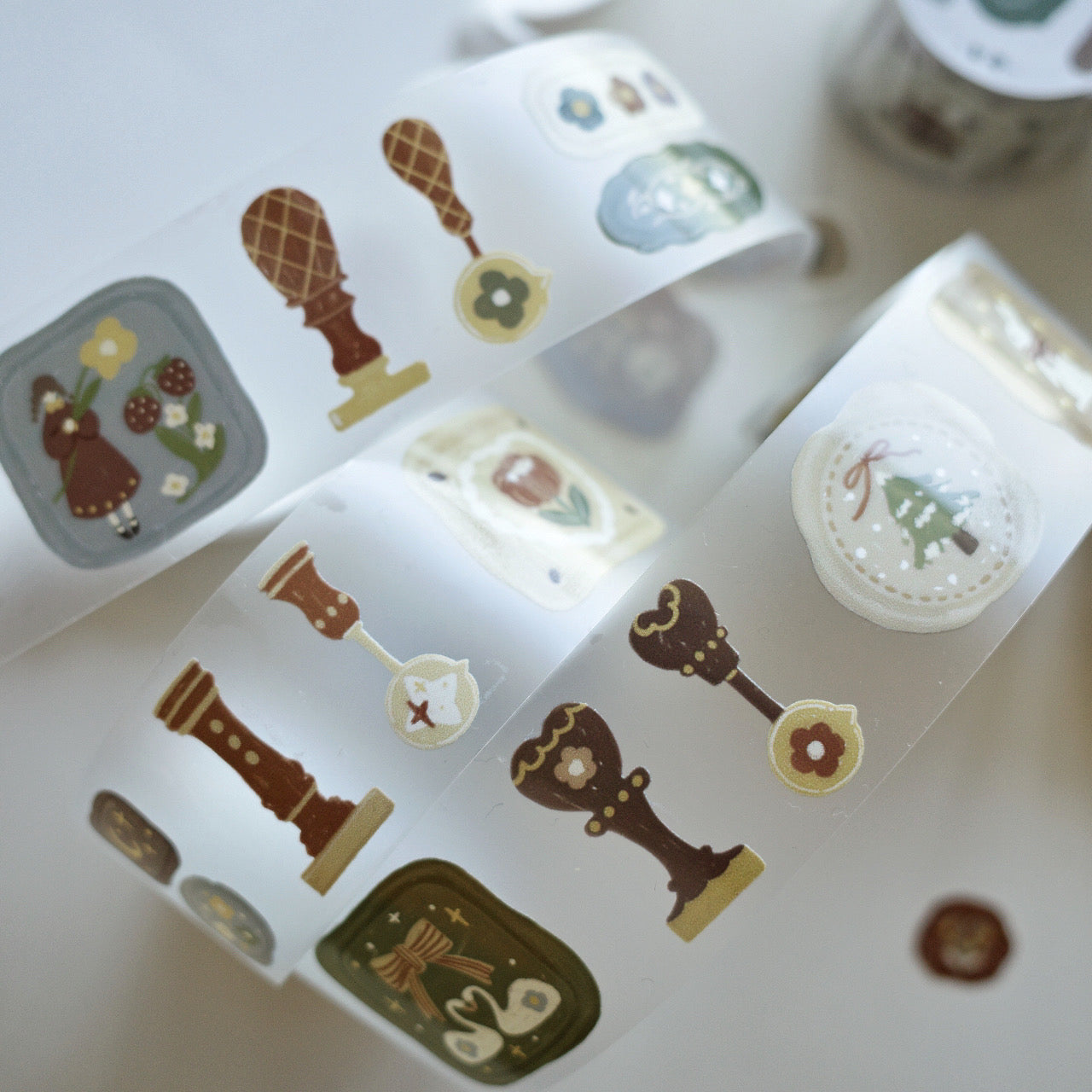 Vintage Wax Seal – Washi & PET Tape