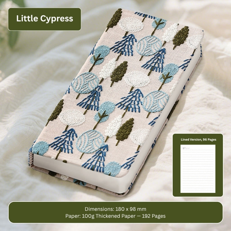 Spring Pulse A6 Floral Embroidered Handheld Notebook