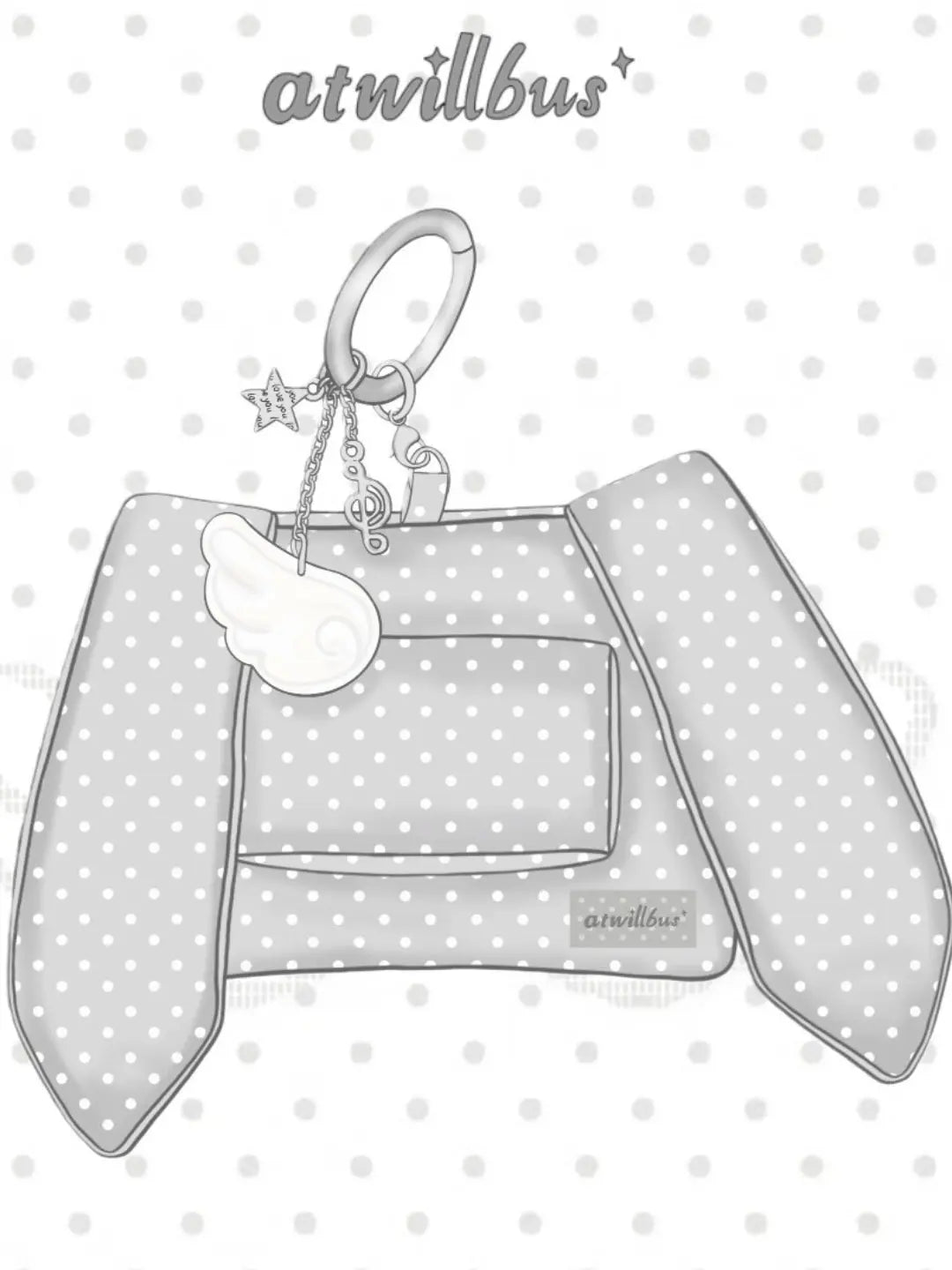 Original Seraph Bunny Ear Horizontal Card Holder ChicChoi