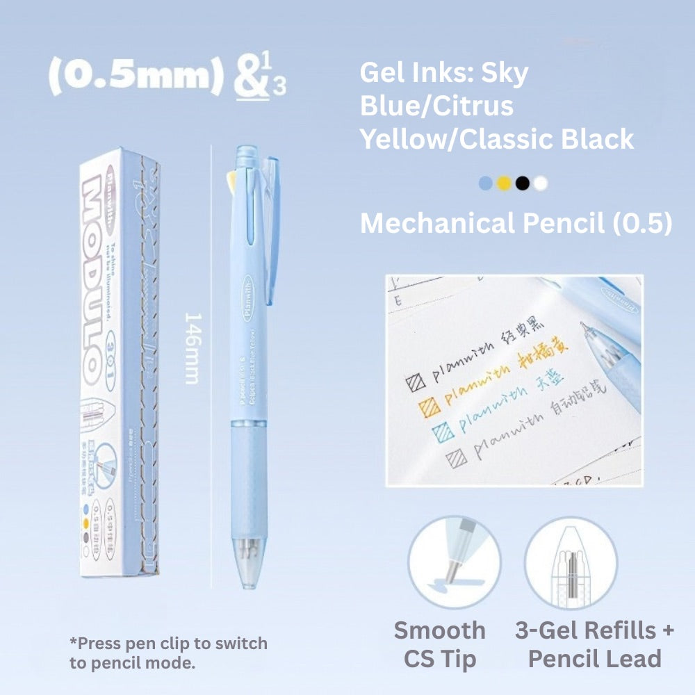 Modulo Series 3+1 Gel Pen with Mechanical Pencil