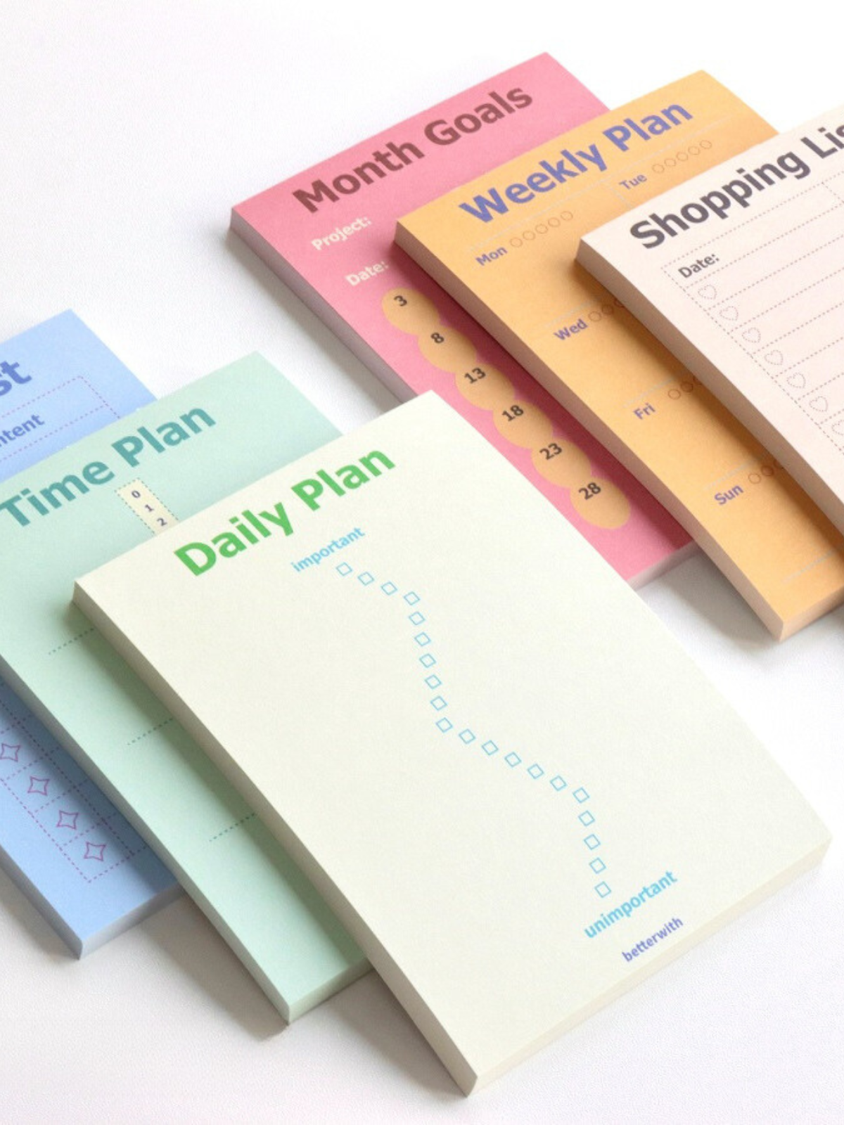 Spring Operation Retro Style Functional Planning Note Pads ChicChoi
