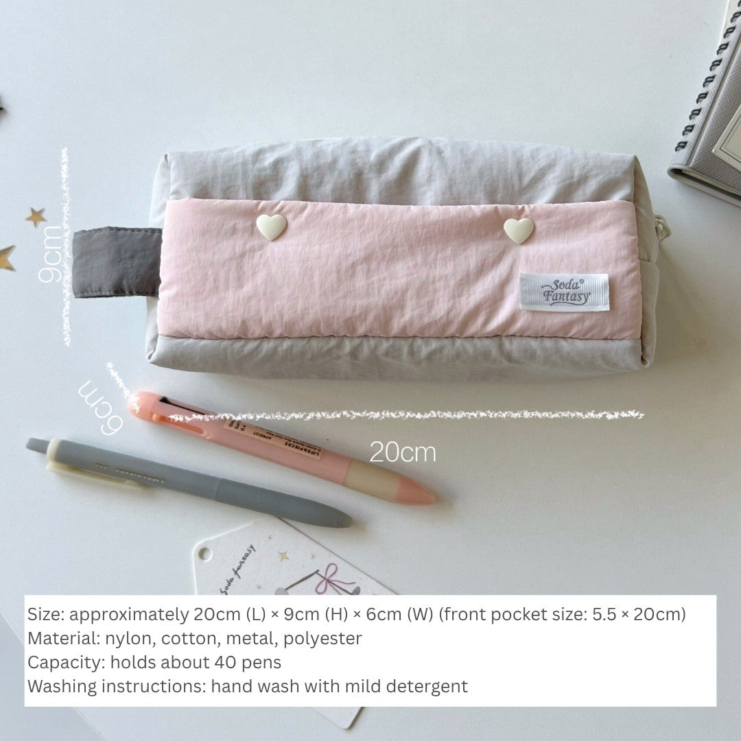 Mousse Cloud Pencil Case – Soft & Spacious Handheld Pouch