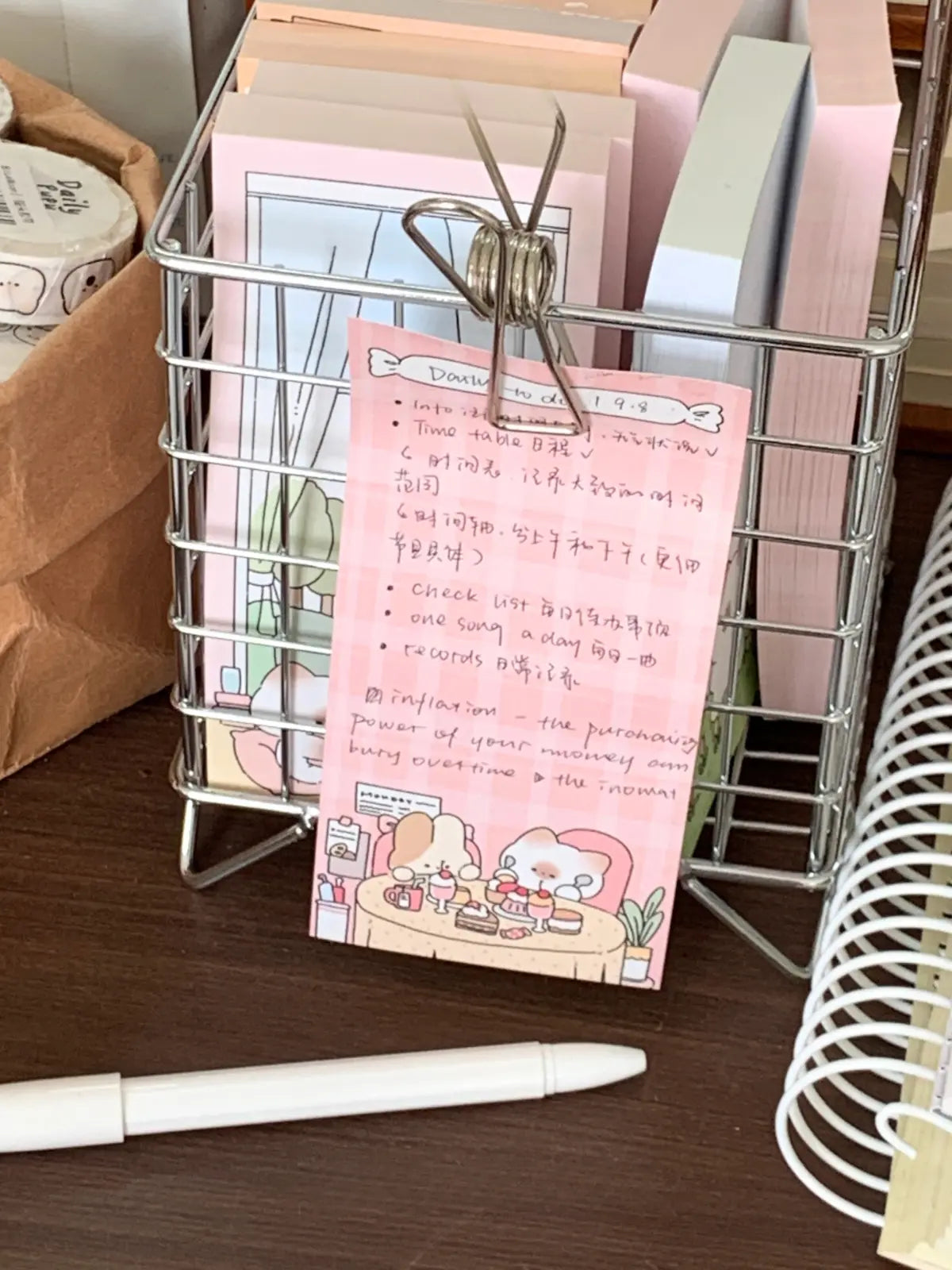 Mantou Cat PuPu Journal Material Mini Notepads ChicChoi