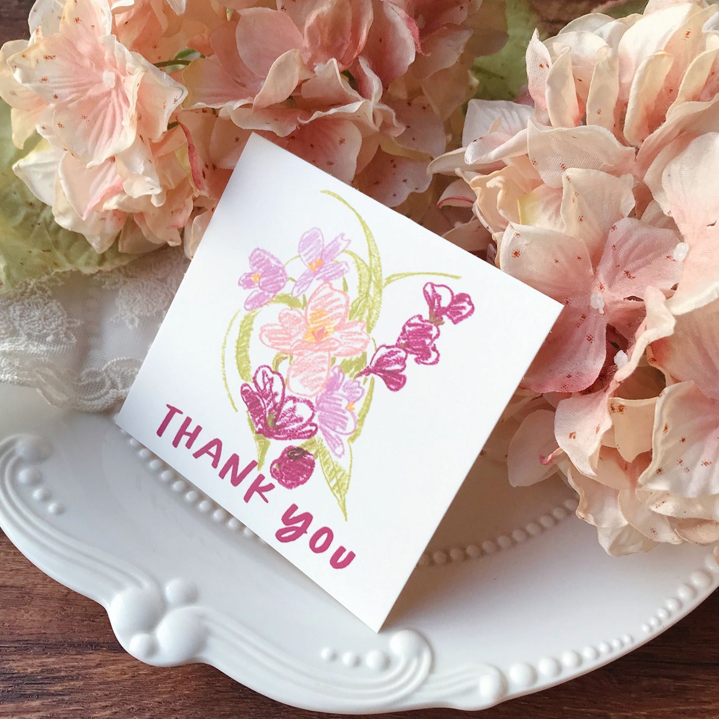 Warm Wishes Hand-drawn Style Mini Card Set