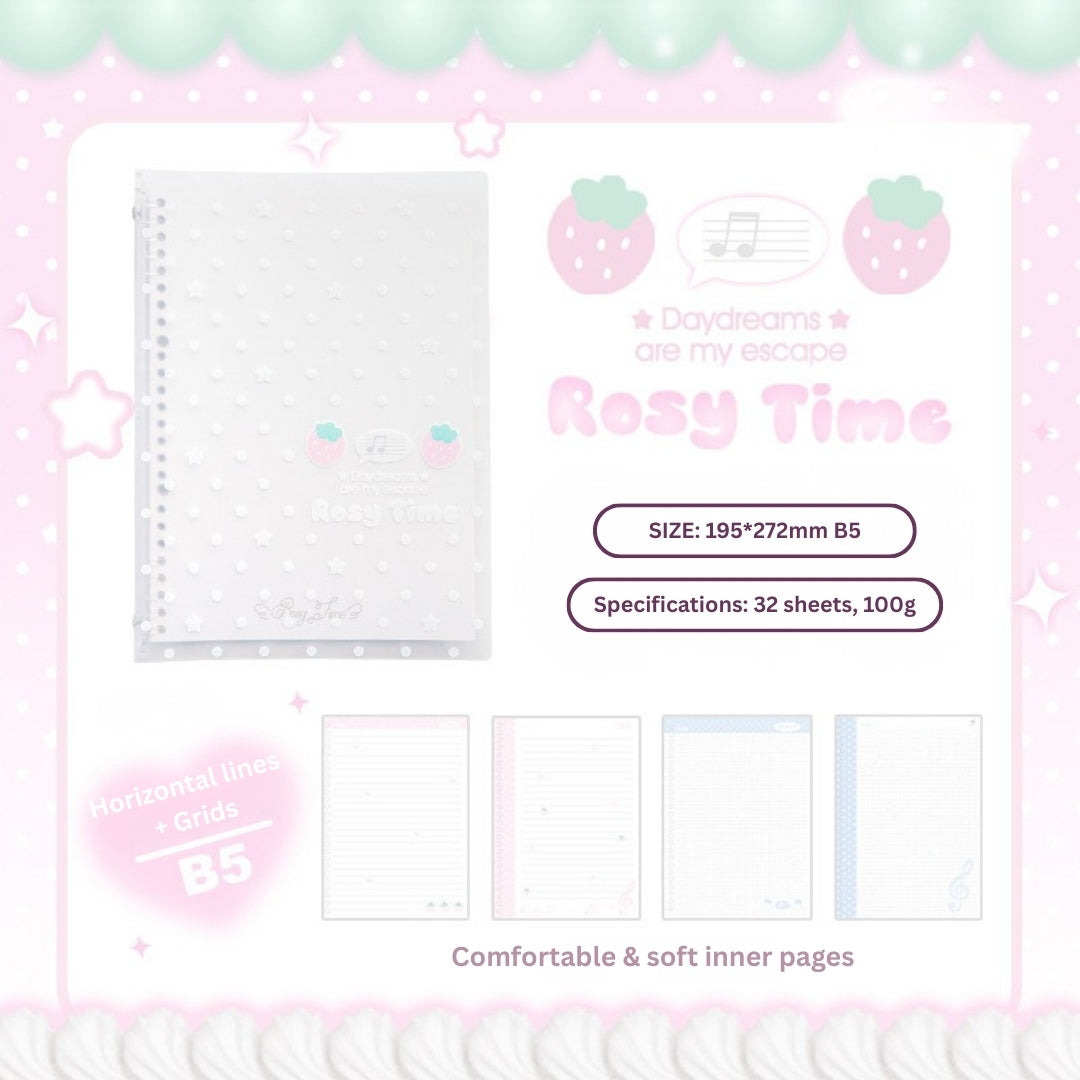 The Berry Sweet Soft-Touch Hand-friendly B5 Loose-Leaf Notebooks