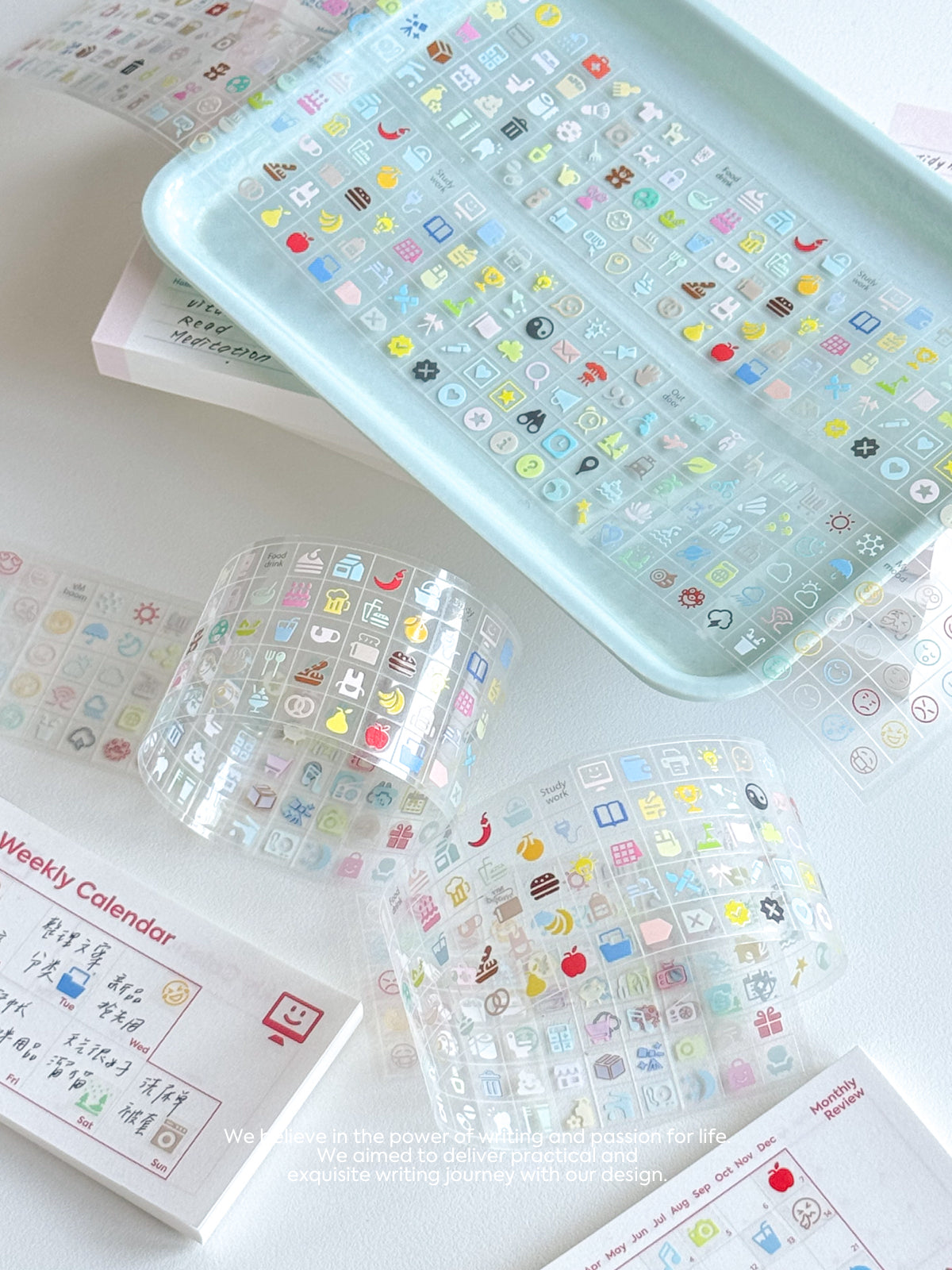 Daily Life Function Icon Tape Cut Film Sticker Roll - SOLD OUT