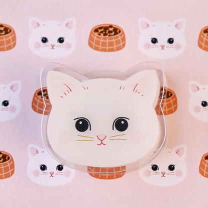 Original Cute Acrylic Cat Clips