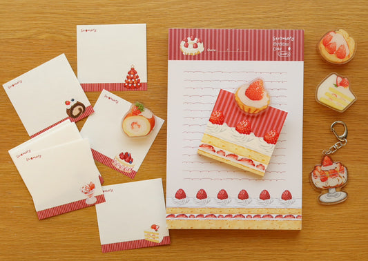 Strawberry Cake Collections | A5 Paperpads & Small Notes