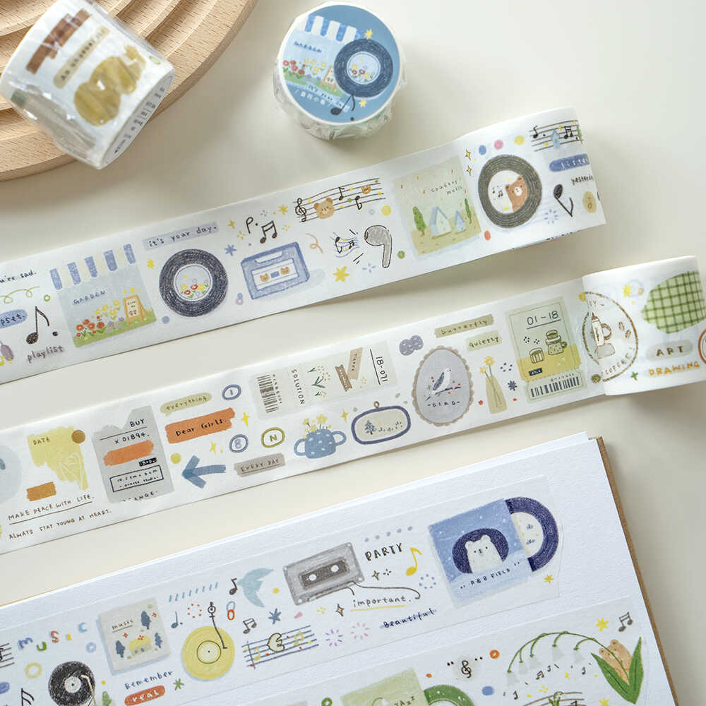 Country Music Washi Tapes with Special Oil