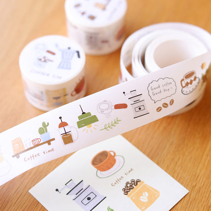 Pastoral Life Coffee Dessert Washi Tape