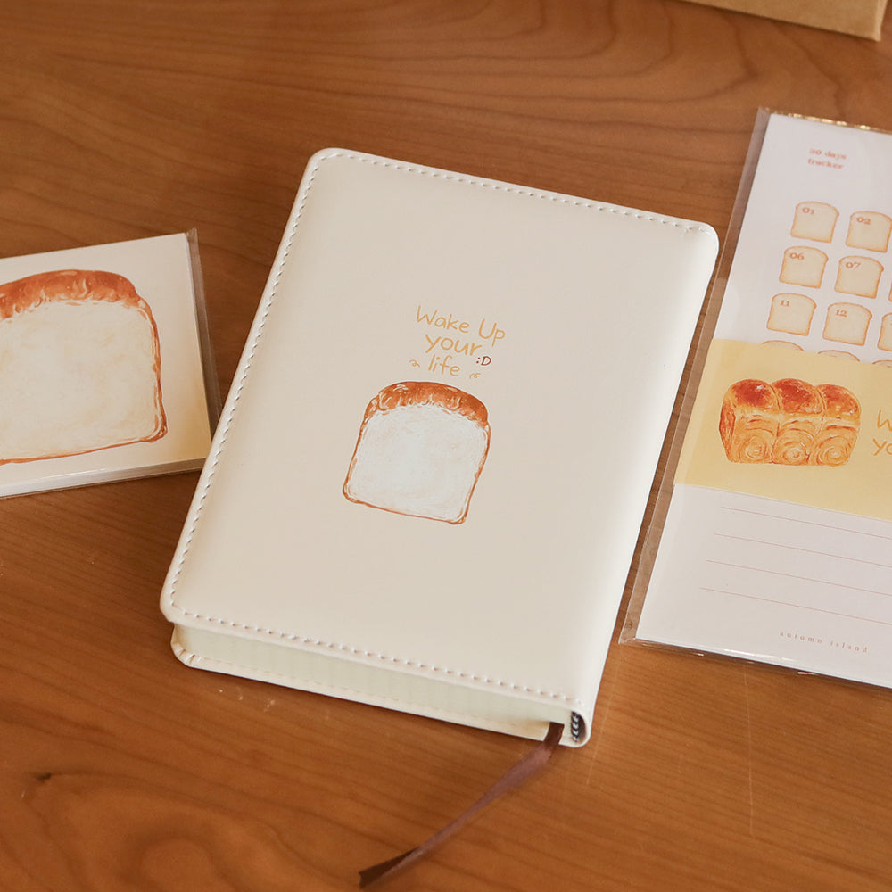 PU Leather Cover A6 Toast Pocket Notebook