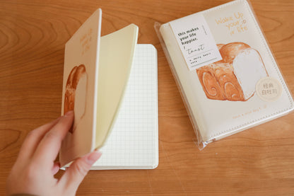 PU Leather Cover A6 Toast Pocket Notebook