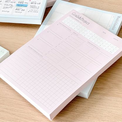 A5 Functional Notepads | Action Matrix, Goal & Project, Weekly Schedule Planner