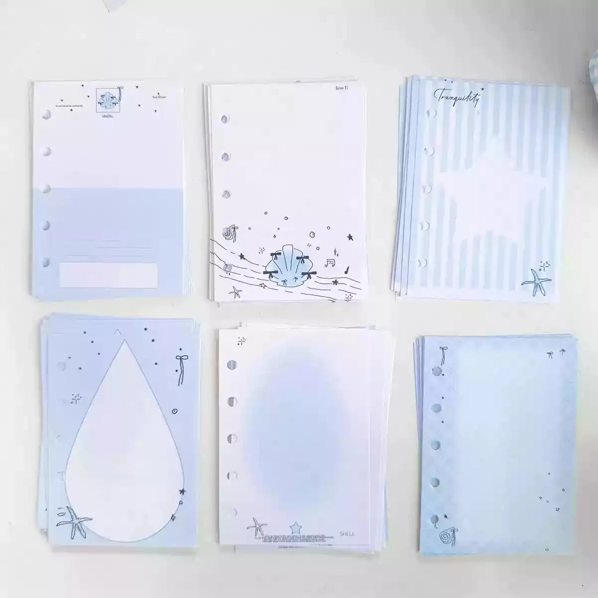 [M5 Inner Core] Ins Style Cute Small Fresh Five hole Loose leaf Book Replacement Inner Core