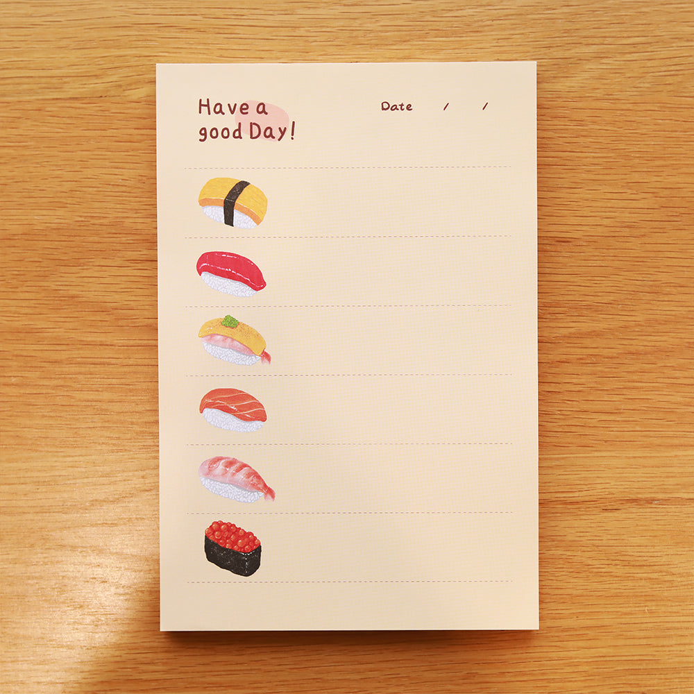 A5 Sushi Notepad, Planner