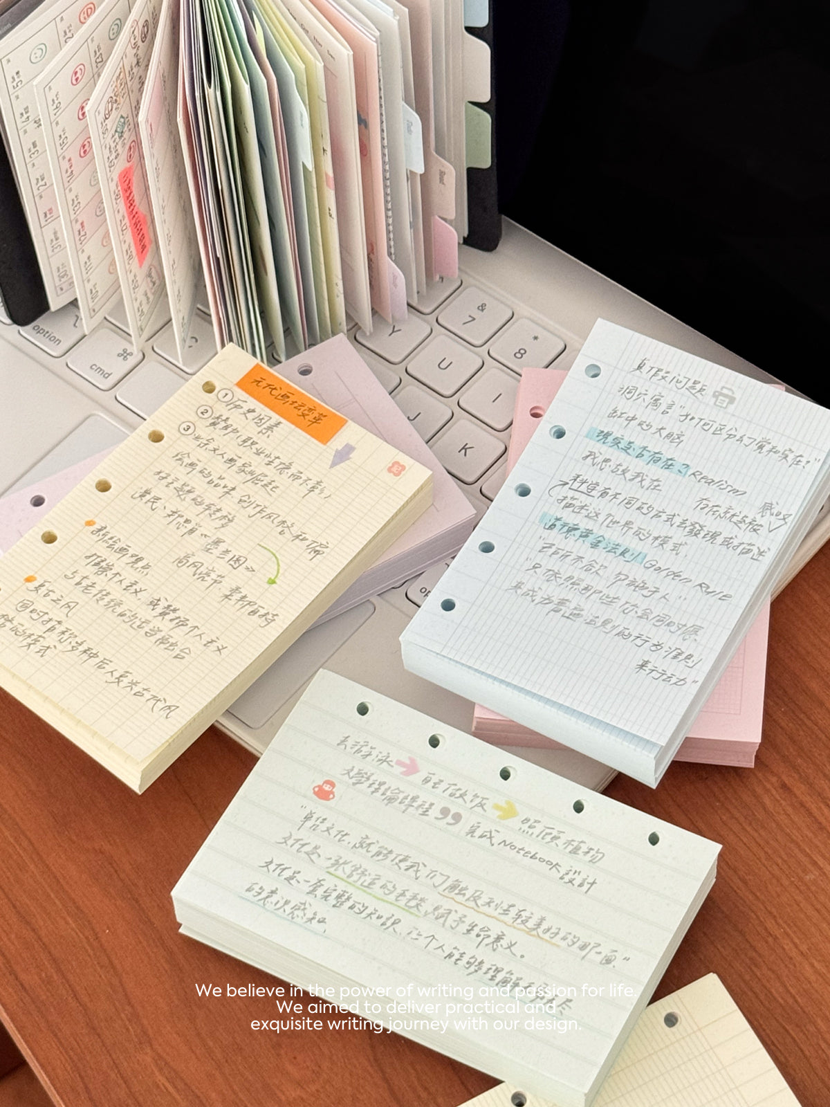 Five-Color Writing Set – Loose Leaf Paper Refills for M5 / A7