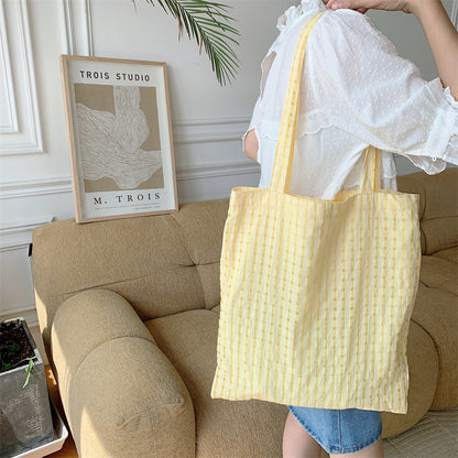 Thin Plaid Fresh Color Shoulder Bag