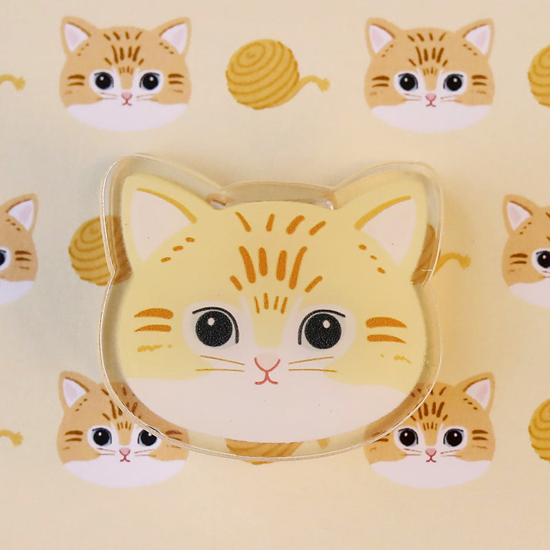 Original Cute Acrylic Cat Clips