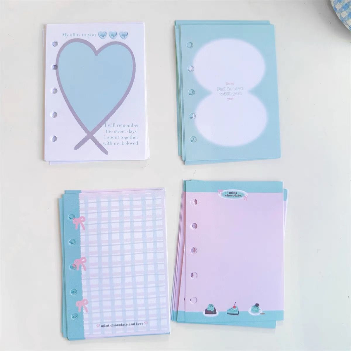 [M5 Inner Core] Ins Style Cute Small Fresh Five-hole Loose-leaf Book Replacement Inner Core