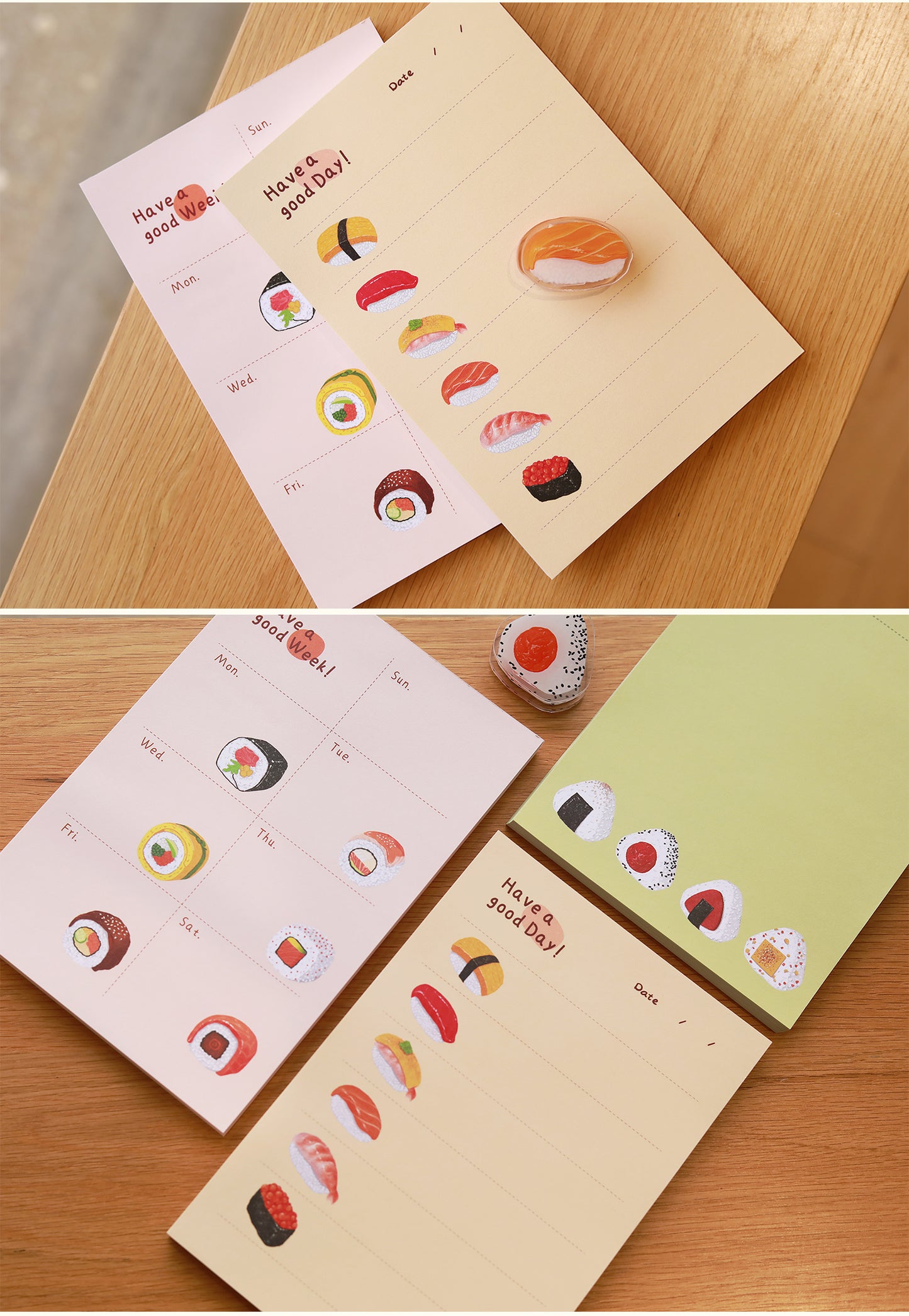 A5 Sushi Notepad, Planner