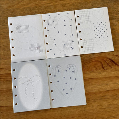 [M5 Inner Core] Ins Style Cute Small Fresh Five-hole Loose-leaf Book Replacement Inner Core