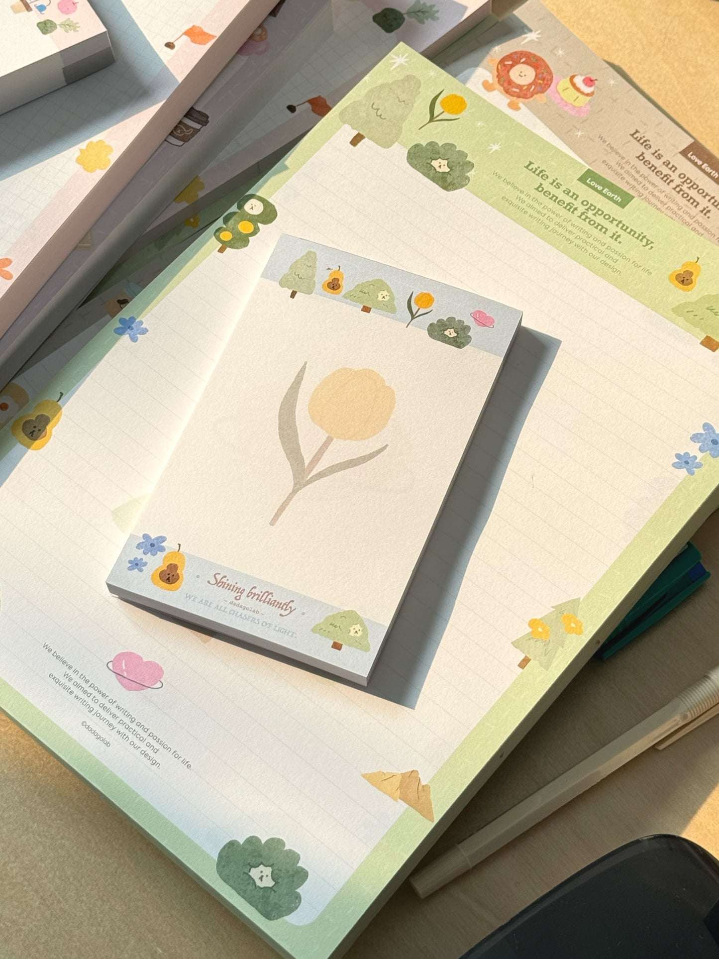 Nature Forest Food Memo Notepads, 100p - SOLD OUT