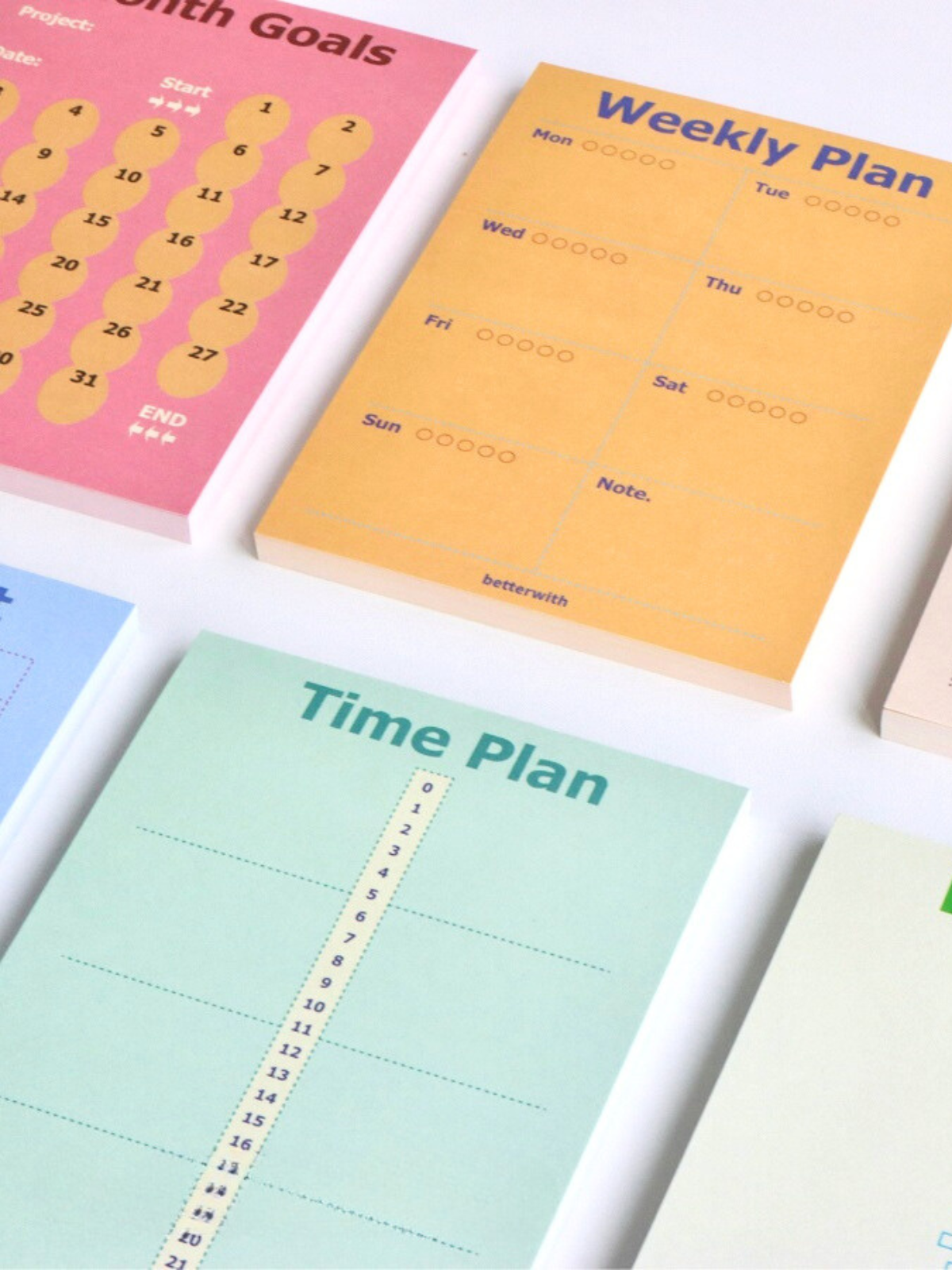 Spring Operation  Retro Style Functional Planning Note Pads