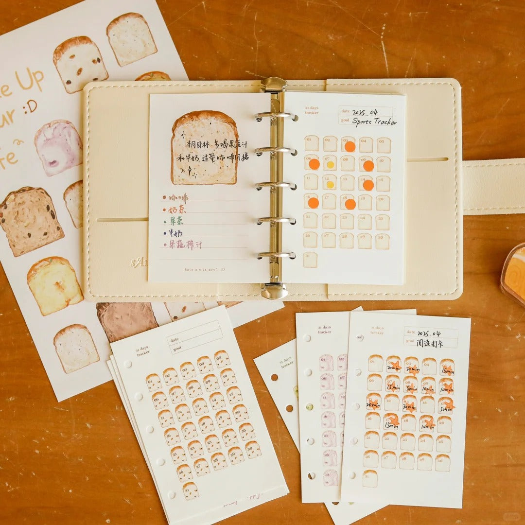 Toast Tracking Card Original Design M5/A7/A6 Loose-leaf Refill Pages