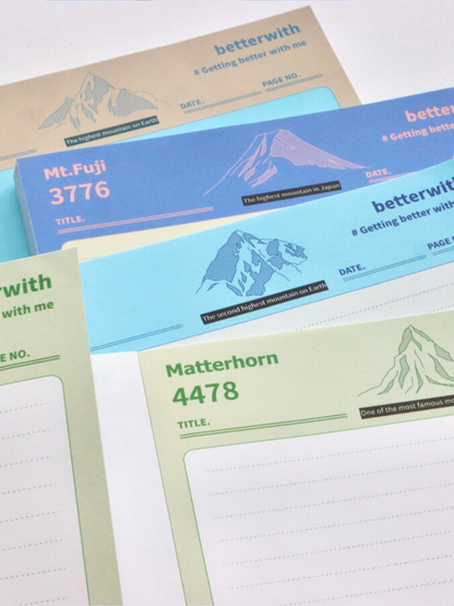 The Distant Mountains B5 Paper Pads, 50p