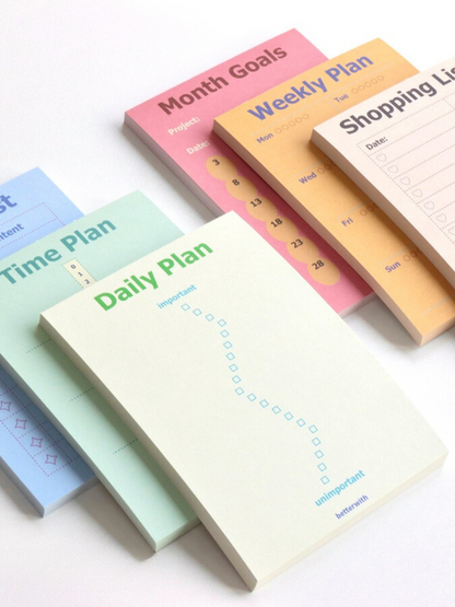 Spring Operation  Retro Style Functional Planning Note Pads