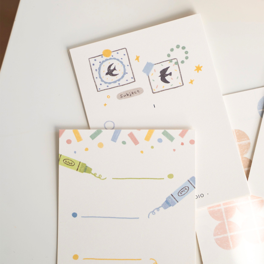 Grid & Doodle Notepads, Bullet Journal Decorations