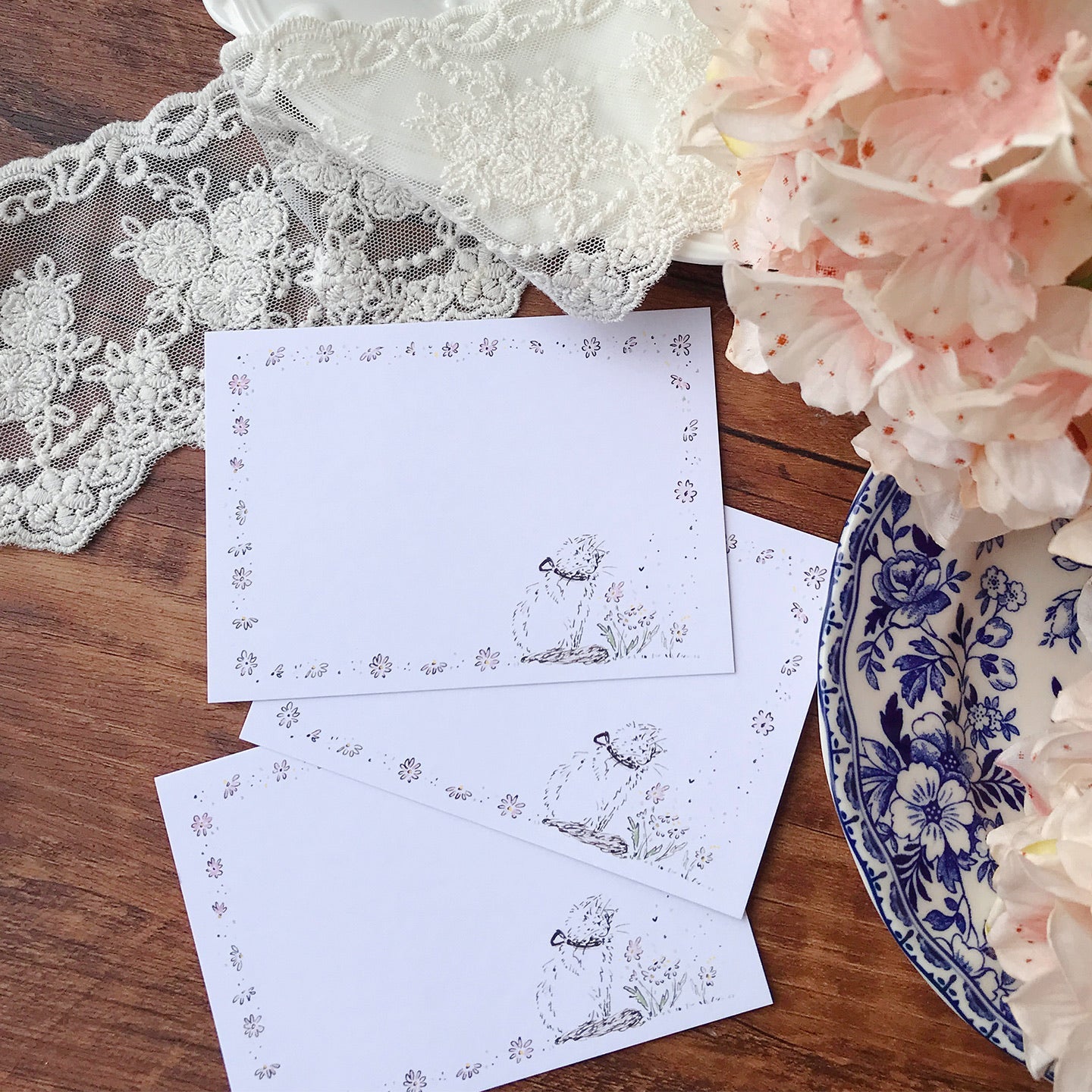 Whispering Frames Thank you Birthday Card Set