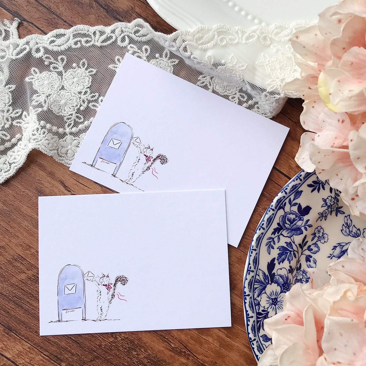 Whispering Frames Thank you Birthday Card Set