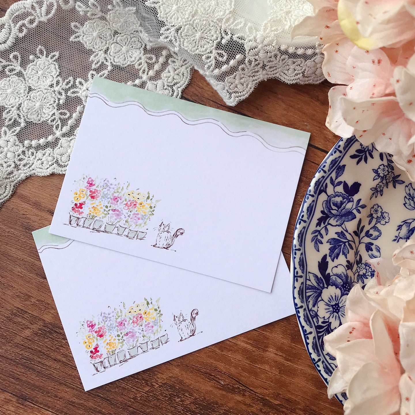 Whispering Frames Thank you Birthday Card Set