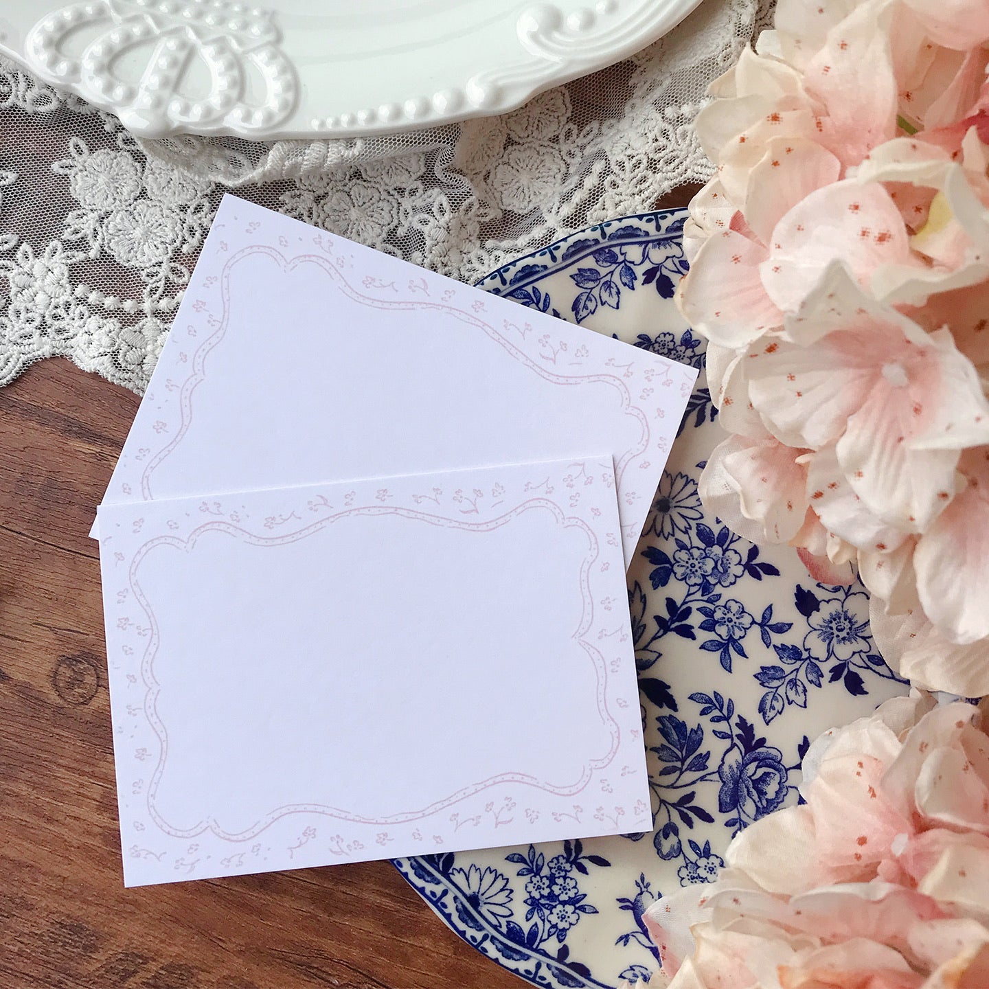 Whispering Frames Thank you Birthday Card Set