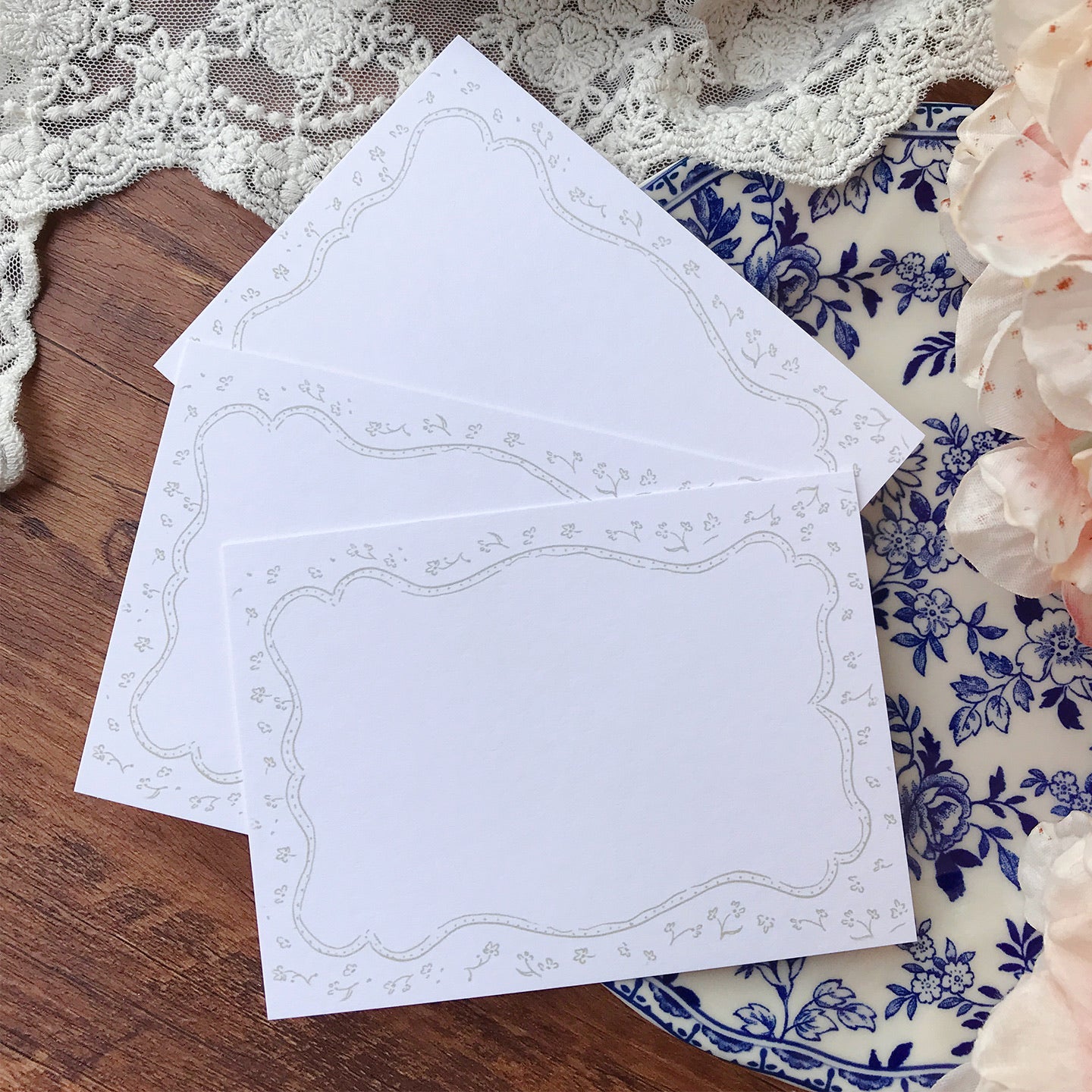 Whispering Frames Thank you Birthday Card Set