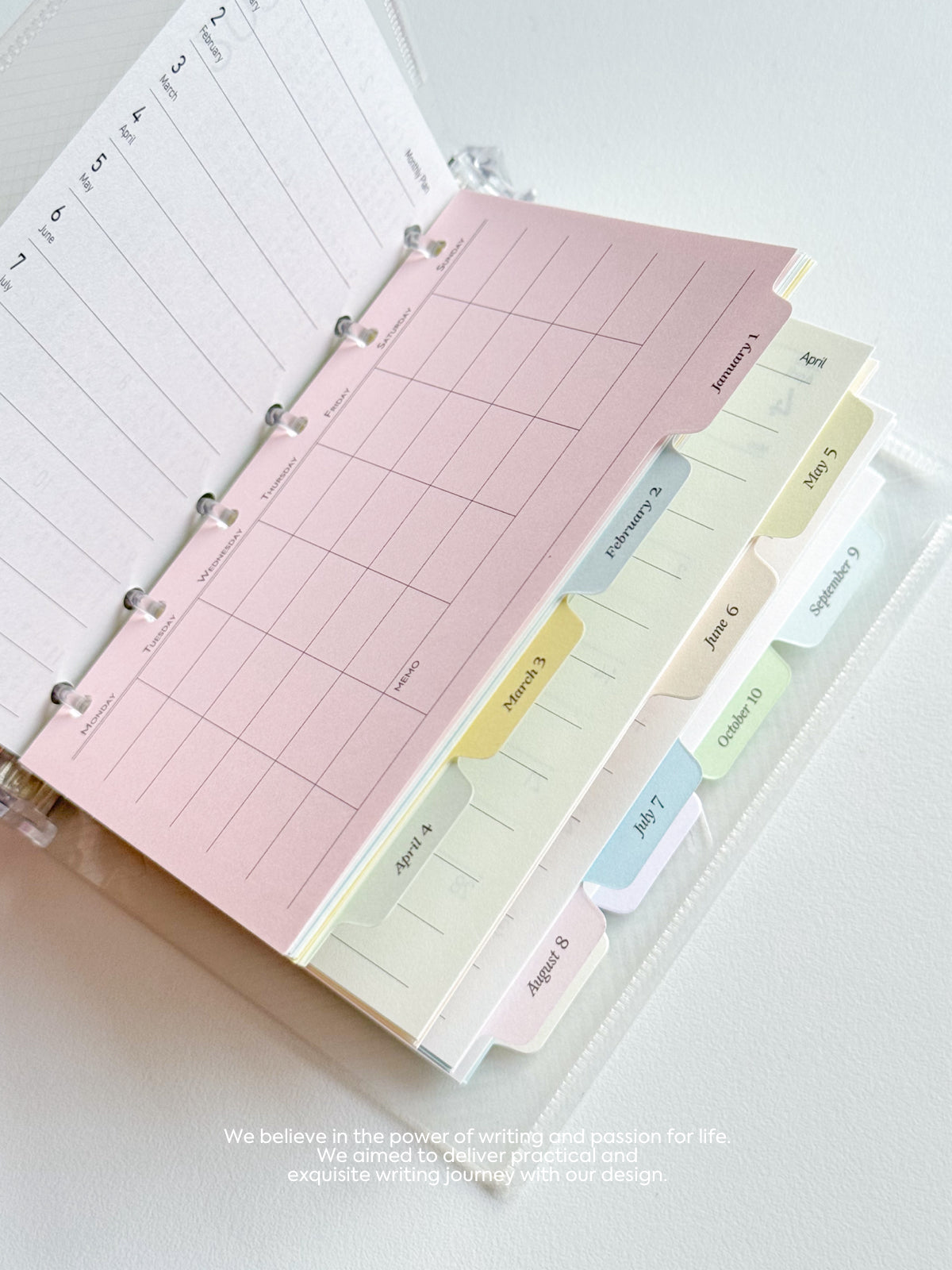 12-month Schedule Planner Pads M5/A7 Refills