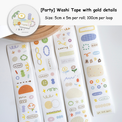 Forest Party Washi Tapes