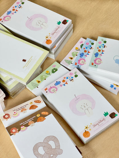 Nature Forest Food Memo Notepads, 100p - SOLD OUT