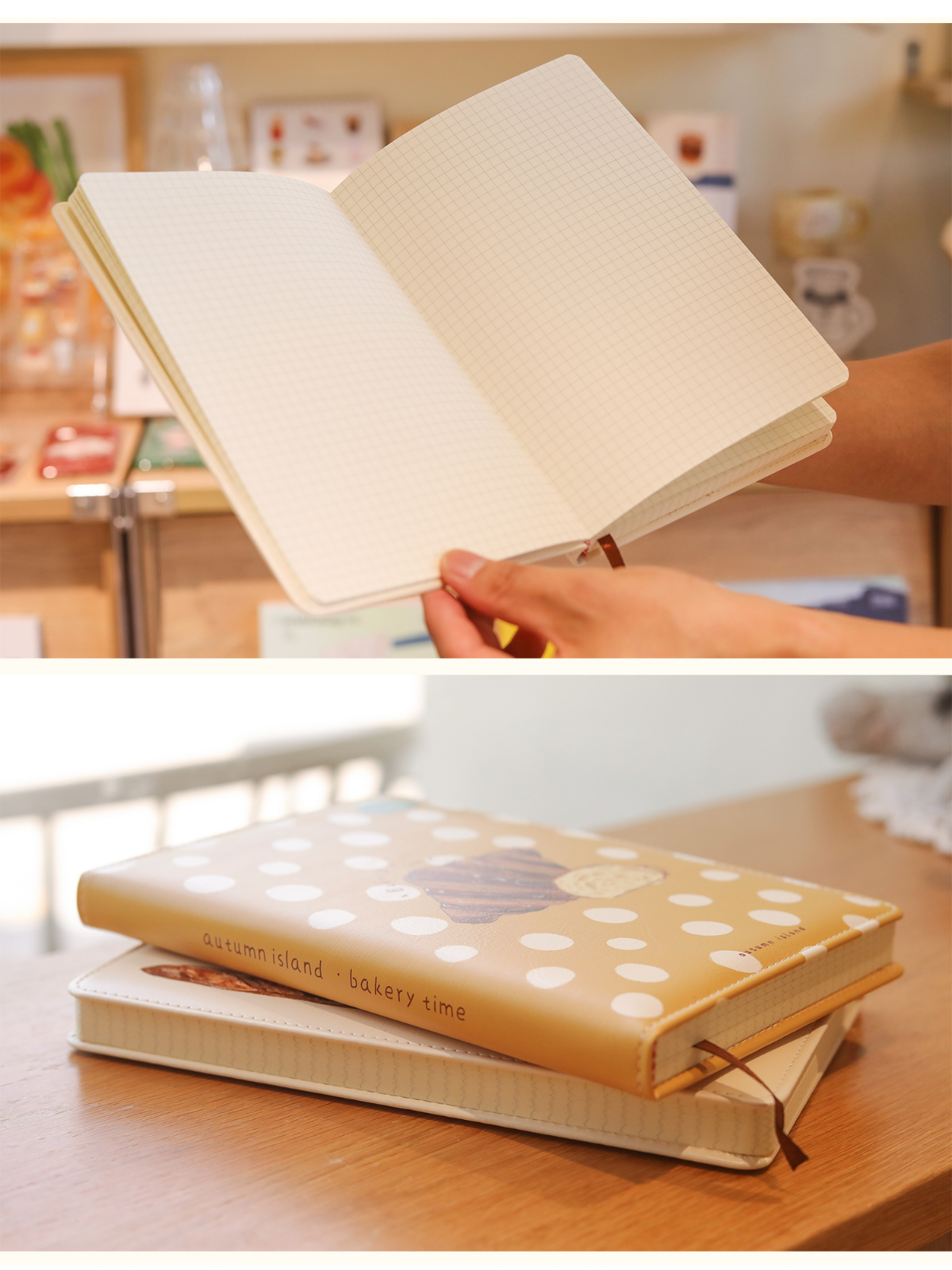 Bread Baking Illustration A5 PU Leather Notebook