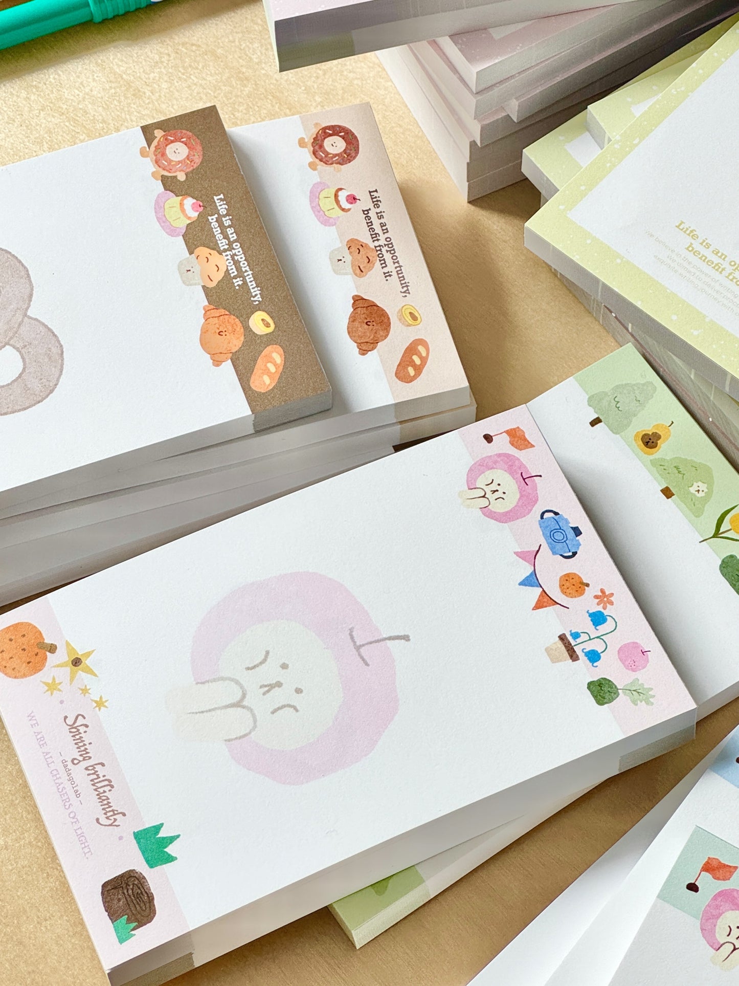 Nature Forest Food Memo Notepads, 100p - SOLD OUT