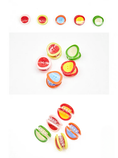 Mini Dopamine Button Hair Pins